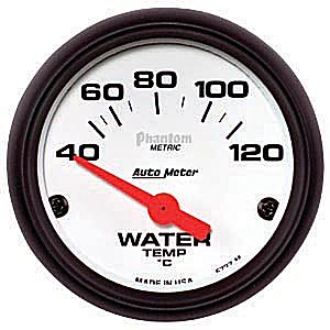 Autometer Metric Short Sweep Electric Water Temperature gauge 2 1/16" (52.4mm)