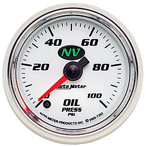 Autometer NV Full Sweep Electric Oil Pressure gauge 2 1/16
