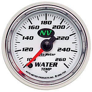 Autometer NV Full Sweep Electric Water Temperature gauge 2 1/16" (52.4mm)