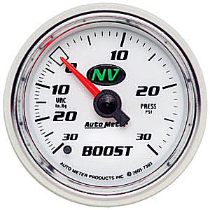 Autometer NV Mechanical Boost / Vacuum gauge 2 1/16" (52.4mm)