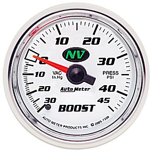 Autometer NV Mechanical Boost / Vacuum gauge 2 1/16