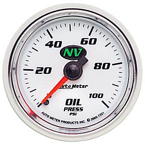Autometer NV Mechanical Oil Pressure gauge 2 1/16