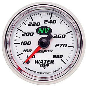 Autometer NV Mechanical Water Temperature gauge 2 1/16" (52.4mm)