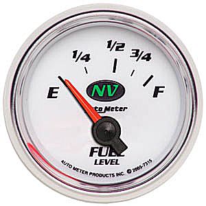 Autometer NV Short Sweep Electric Fuel Level gauge 2 1/16" (52.4mm)