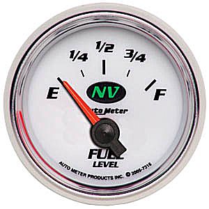 Autometer NV Short Sweep Electric Fuel Level gauge 2 1/16