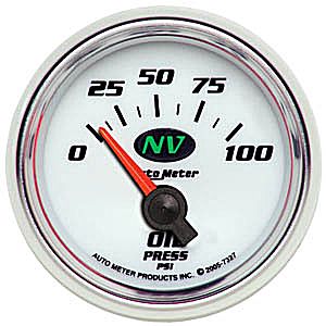 Autometer NV Short Sweep Electric Oil Pressure gauge 2 1/16