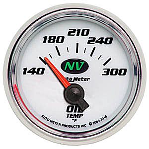 Autometer NV Short Sweep Electric Oil Temperature gauge 2 1/16