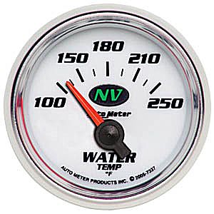 Autometer NV Short Sweep Electric Water Temperature gauge 2 1/16