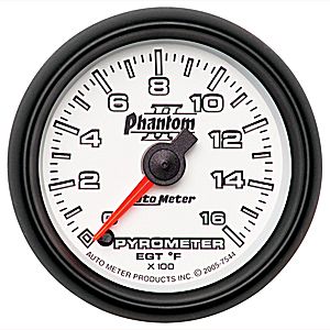 Autometer Phantom II Full Sweep Electric Pyrometer Gauge 2 1/16