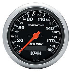 Autometer Phantom II In-Dash Tachs & Speedos Speedometer Electronic Programmable Metric
