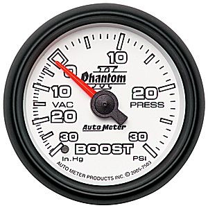 Autometer Phantom II Mechanical Boost / Vacuum Gauge 2 1/16
