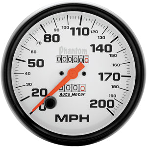 Autometer Phantom In-Dash Tachs & Speedos Speedometer gauge 5