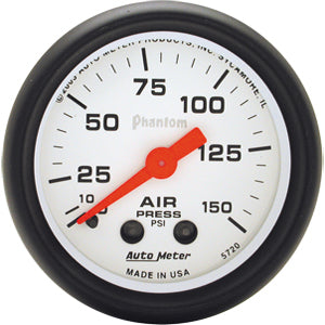 Autometer Phantom Mechanical Air Pressure gauge 2 1/16" (52.4mm)