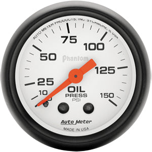 Autometer Phantom Mechanical Oil Pressure gauge 2 1/16" (52.4mm)