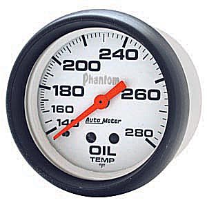 Autometer Phantom Mechanical Oil Temperature gauge 2 5/8