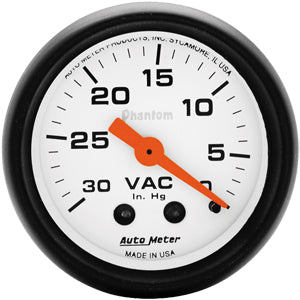 Autometer Phantom Mechanical Vacuum gauge 2 1/16" (52.4mm)