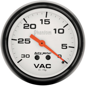 Autometer Phantom Mechanical Vacuum gauge 2 5/8" (66.7mm)