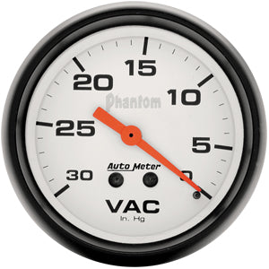 Autometer Phantom Mechanical Vacuum gauge 2 5/8
