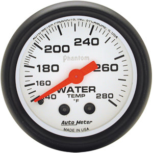 Autometer Phantom Mechanical Water Temperature gauge 2 1/16" (52.4mm)