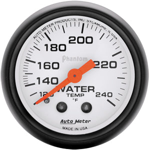 Autometer Phantom Mechanical Water Temperature gauge 2 1/16