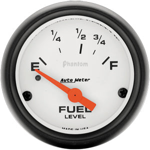 Autometer Phantom Short Sweep Electric Fuel Level gauge 2 1/16" (52.4mm)