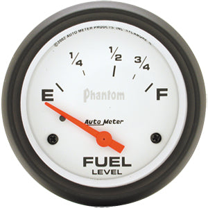 Autometer Phantom Short Sweep Electric Fuel Level gauge 2 5/8