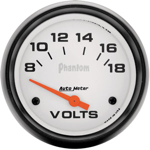 Autometer Phantom Short Sweep Electric Voltmeter gauge 2 5/8