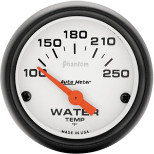 Autometer Phantom Short Sweep Electric Water Temperature gauge 2 1/16" (52.4mm)
