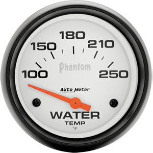 Autometer Phantom Short Sweep Electric Water Temperature gauge 2 5/8