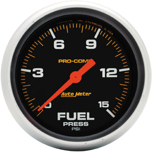 Autometer Pro Comp Full Sweep Electric Fuel Pressure Gauge 2 5/8" (66.7mm)