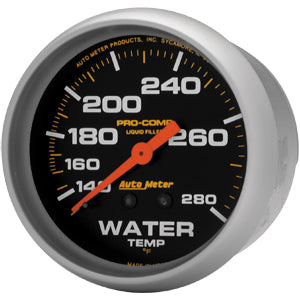 Autometer Pro Comp Liquid Filled Mechanical Water Temperature Gauge 2 5/8