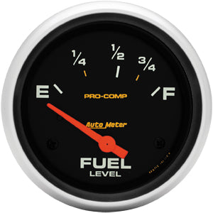 Autometer Pro Comp Short Sweep Electric Fuel Level Gauge 2 5/8"(66.7mm)