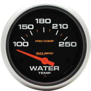 Autometer Pro Comp Short Sweep Electric Water Temperature Gauge 2 5/8