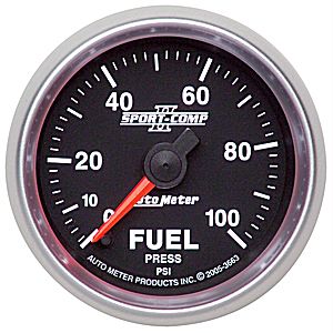 Autometer Sport Comp II Full Sweep Electric Fuel Pressure 2 1/16