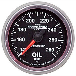 Autometer Sport Comp II Full Sweep Electric Oil Temperature Gauges 2 1/16