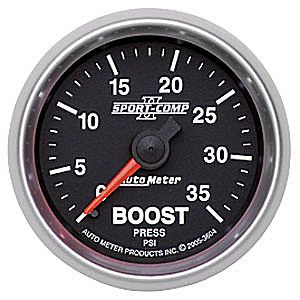 Autometer Sport Comp II Mechanical Boost Gauges 2 1/16" (52.4mm)