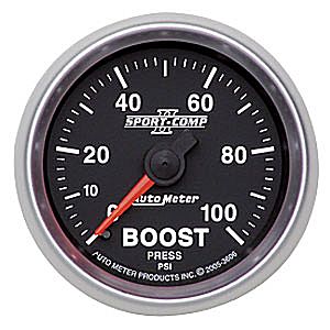 Autometer Sport Comp II Mechanical Boost Gauges 2 1/16" (52.4mm)