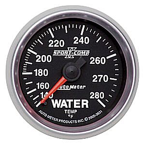 Autometer Sport Comp II Mechanical Water Temperature Gauges 2 1/16