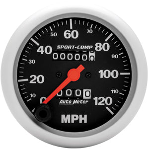 Autometer Sport Comp In-Dash Tachs & Speedos Speedometer Mechanical Gauge 3 3/8" (85.7mm)