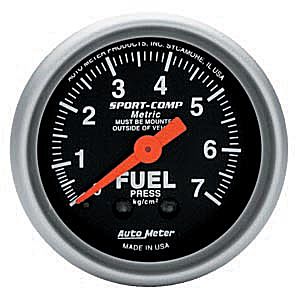 Autometer Sport Comp Mechanical Pressure gauge 2 1/16" (52.4mm)