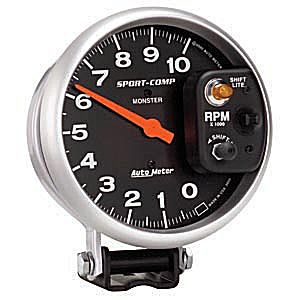 Autometer Sport Comp Pedestal Mount Tachs Tachometer Shift-Lite on Control Shield Gauge 5