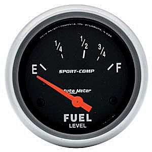 Autometer Sport Comp Short Sweep Electric Fuel Level Gauge 5" (127mm)