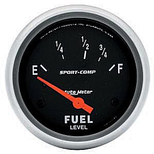 Autometer Sport Comp Short Sweep Electric Fuel Level Gauge 2 5/8