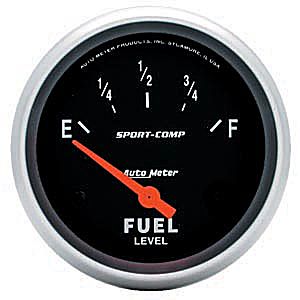 Autometer Sport Comp Short Sweep Electric Fuel Level Gauge 2 5/8