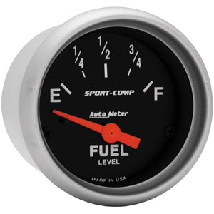 Autometer Sport Comp Short Sweep Electric Fuel Level Gauge 2 1/16