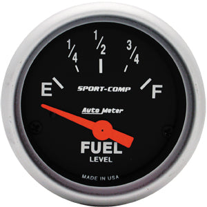 Autometer Sport Comp Short Sweep Electric Fuel Level Gauge 2 1/16