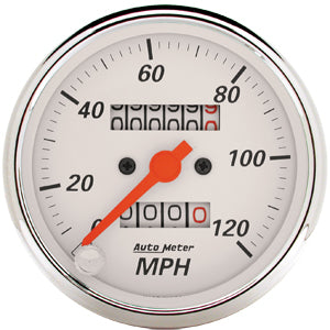 Autometer Street Rod Arctic White In-Dash Tachs & Speedos Speedometer Mechanical gauge