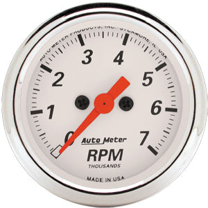Autometer Street Rod Arctic White In-Dash Tachs & Speedos Tachometer gauge 2 1/16" (52.4mm)