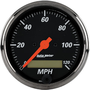 Autometer Street Rod Designer Black In-Dash Tachs & Speedos Speedometer Programmable gauge 3 1/8" (79.4mm)