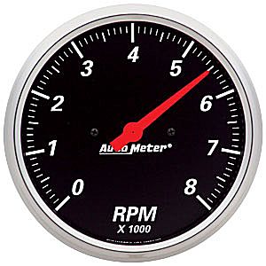 Autometer Street Rod Designer Black In-Dash Tachs & Speedos Tachometer gauge 5" (127mm)